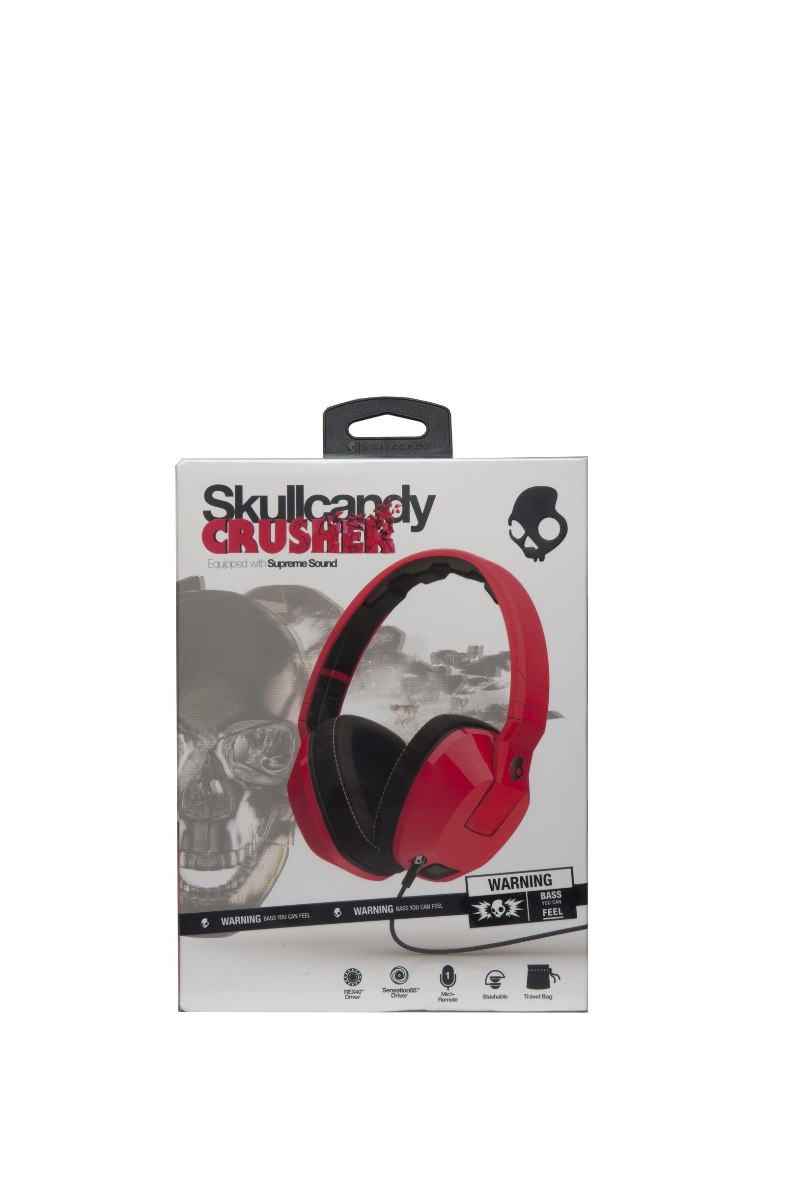 Amazon.co.jp: Skullcandy Crusher 密閉型ヘッドホン RED J6SCFY-059